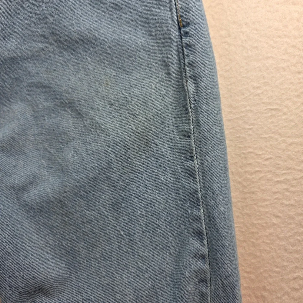 Levi's 505 Regular Fit Jeans Mens 36x30 Light Blue Straight Leg Denim 00505-1992